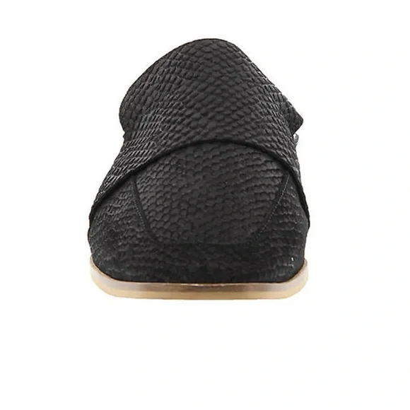 Free People Womens At Ease Loafer Leather Slip On Mules Suede Flats Snake - Picture 3 of 8